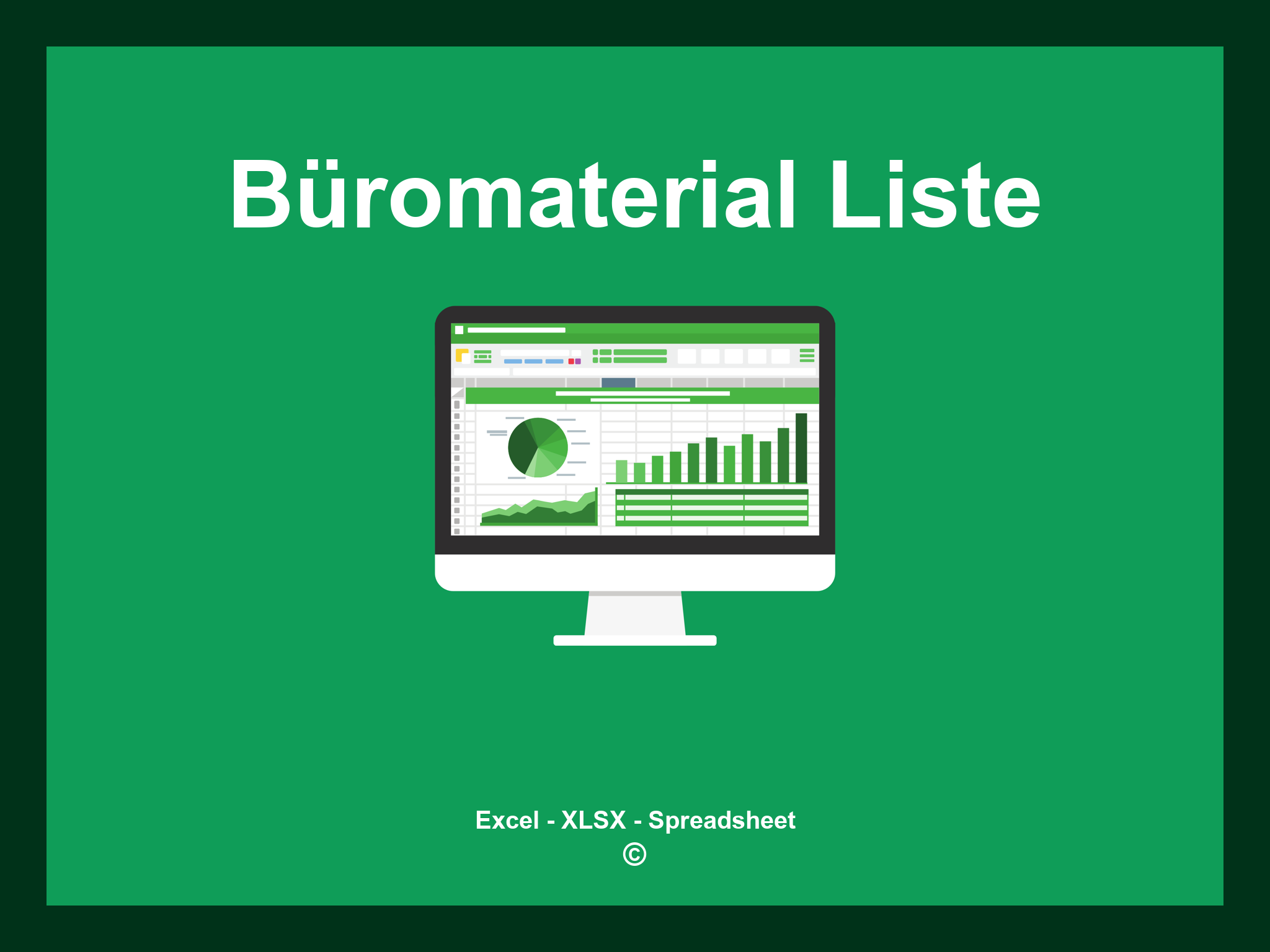 Büromaterial Liste Vorlage