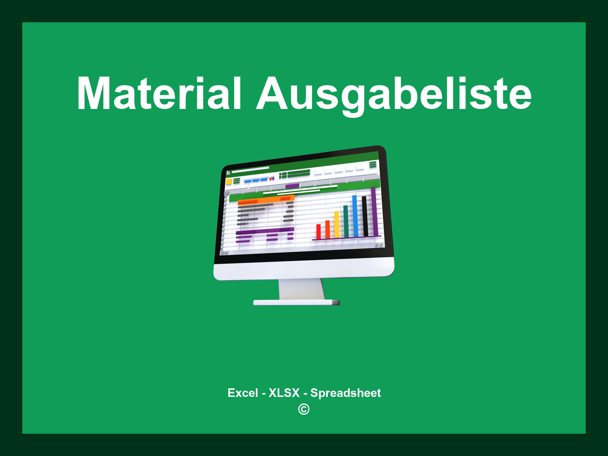 Material Ausgabeliste Vorlage