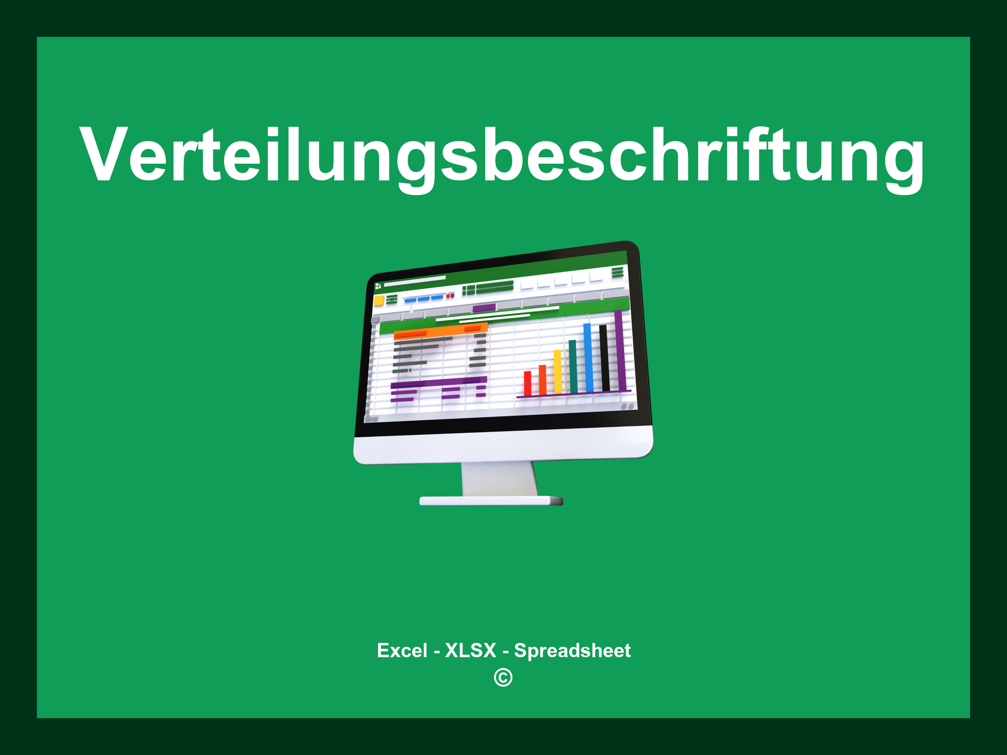 Verteilungsbeschriftung Vorlage